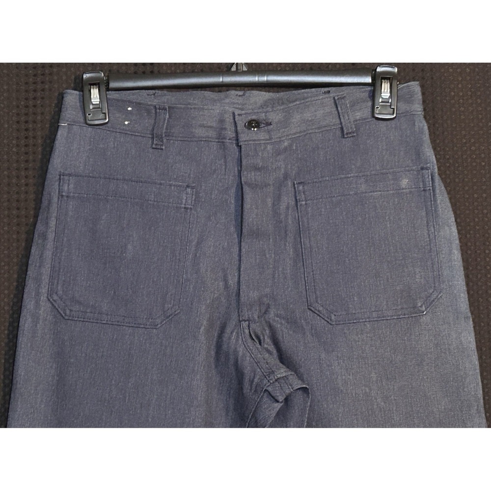 Vintage 80s Dungarees US Navy Issued Sailor Flared Jeans 31 x 34 1986 - Picture 2 of 9